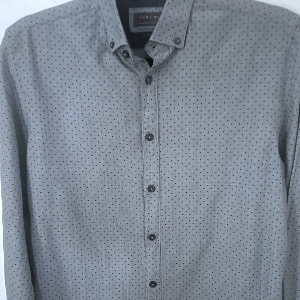 Zara Man Slim Fit Button-Down Shirt, size S